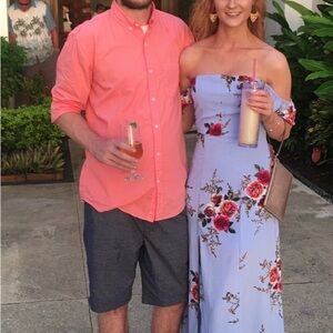 Floral Off-Shoulder Maxi Dress